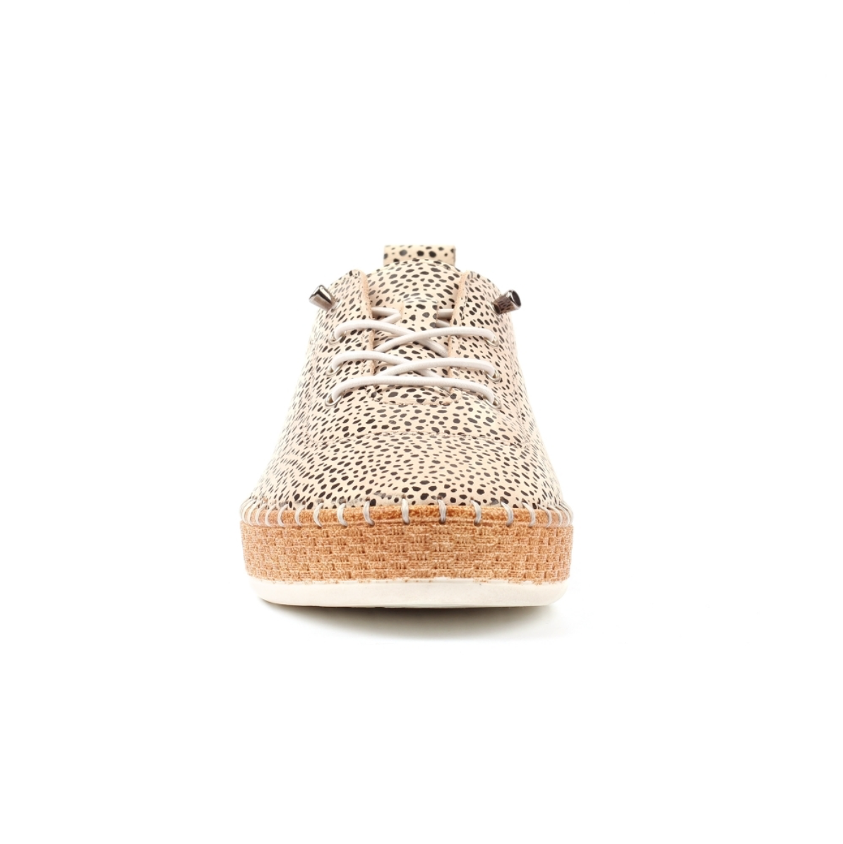 Evette Animal Spot Leather Plimsoll - Image 2